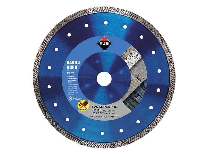 RUB31932 - TVA 115 SUPERPRO Turbo Viper Diamond Blade 115mm