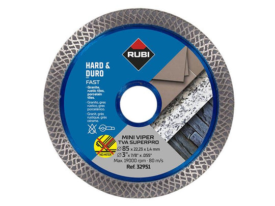 RUB32951 - TVA 85 SUPERPRO Mini Turbo Viper Diamond Blade 85mm