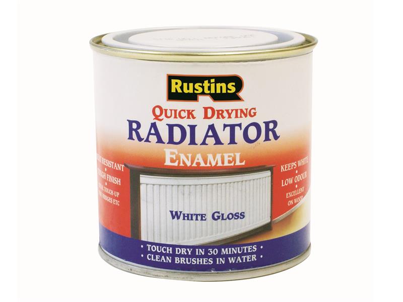RUSQDREG250 - Quick Dry Radiator Enamel Gloss White 250ml