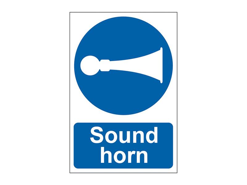 SCA0250 - Sound Horn  - PVC Sign 200 x 300mm