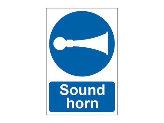 SCA0250 - Sound Horn  - PVC Sign 200 x 300mm
