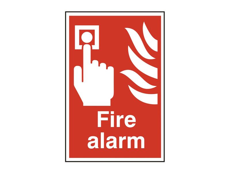 SCA1400 - Fire Alarm - PVC Sign 200 x 300mm