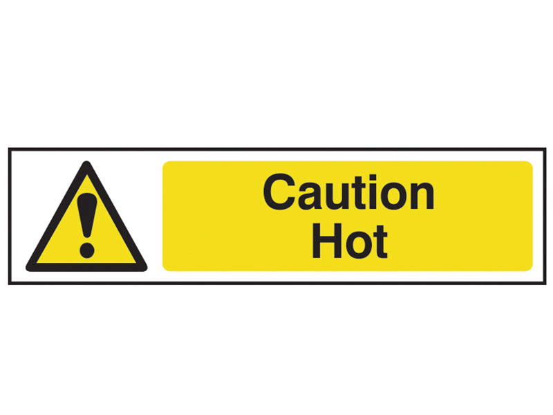 Scan - Caution Hot - PVC 200 x 50mm