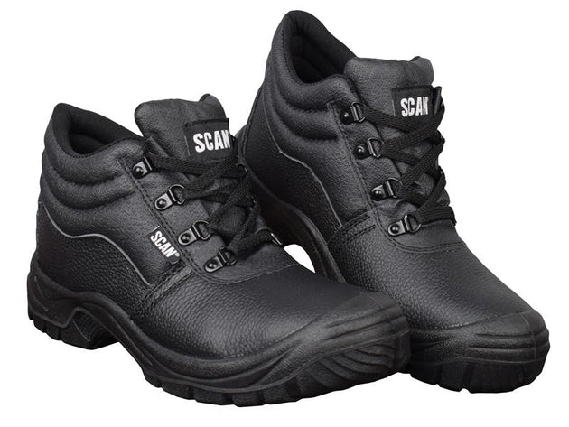 SCAFWCHUK10 - 4 D-Ring Chukka Safety Boots Black UK 10 EUR 44