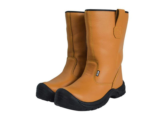 SCAFWTEXAS10 - Texas Lined Rigger Boots Tan UK 10 EUR 44