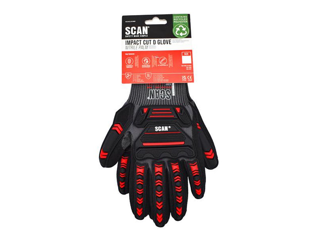SCAGLOCIMXL - Nitrile Palm Impact Cut D Gloves - XL (Size 10)