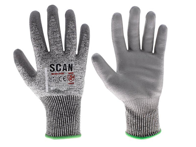 SCAGLOCUTDM - PU Palm Cut D Gloves - M (Size 8)