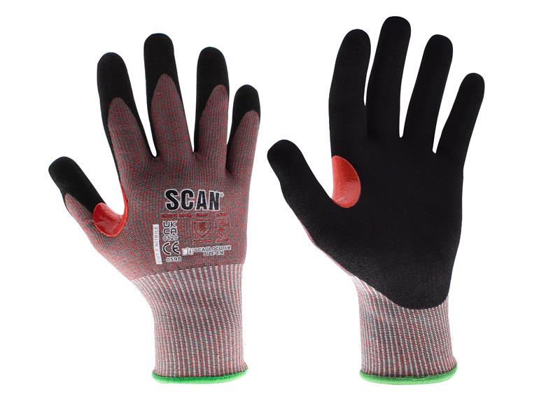 SCAGLOCUTFM - Nitrile Palm Cut F Gloves - M (Size 8)