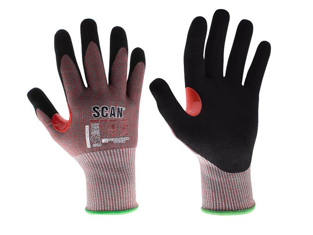 SCAGLOCUTFM - Nitrile Palm Cut F Gloves - M (Size 8)