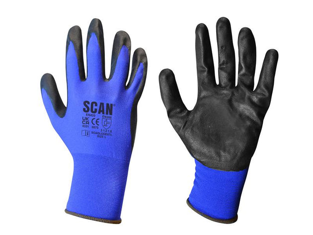 SCAGLODEXTL - Max - Dexterity Nitrile Gloves - L (Size 9)