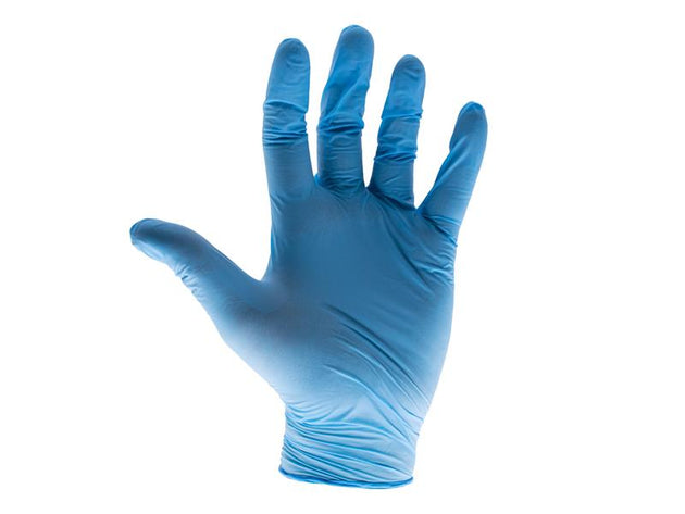 SCAGLODNM - Blue Nitrile Disposable Gloves Medium (Box of 100)