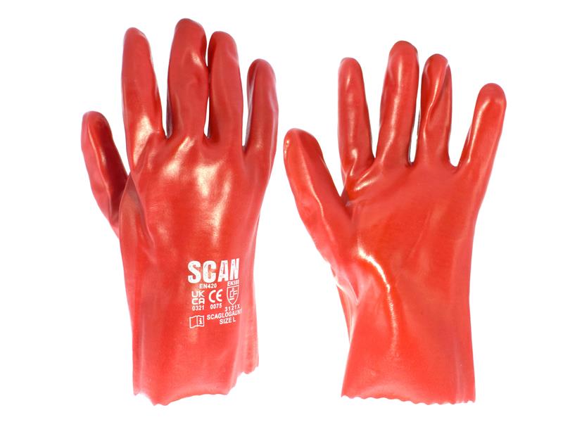 SCAGLOGAUN11 - PVC Gauntlets 27cm (11in) - L (Size 9)