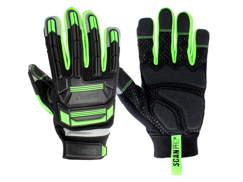 SCAGLOPAIM - Anti Impact Synthetic Leather & Polymer Gloves - M (Size 8)