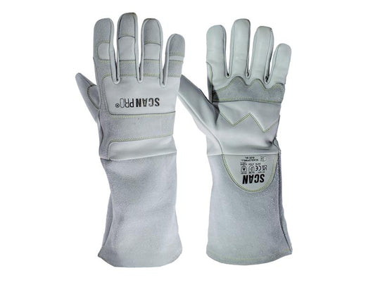 SCAGLOPWELL - Premium Leather Welding Gloves - L (Size 9)