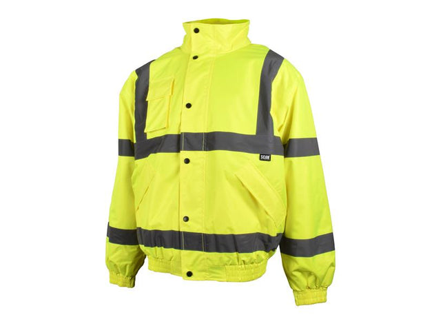 SCAHVBJL - Hi-Vis Yellow Bomber Jacket - L (44in)