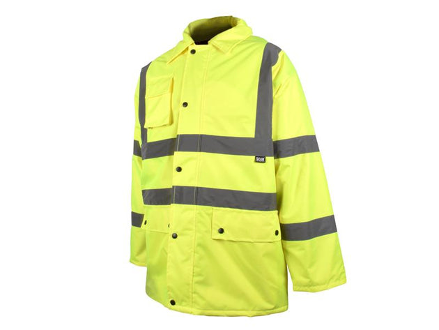 SCAHVMJL - Hi-Vis Yellow Motorway Jacket - L (44in)