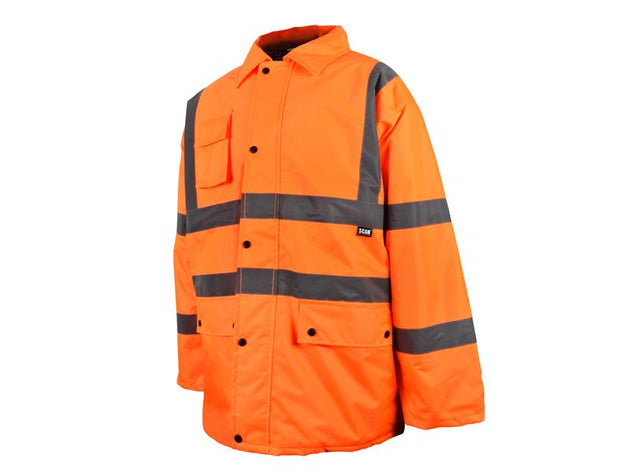 SCAHVMJLO - Hi-Vis Orange Motorway Jacket - L (44in)