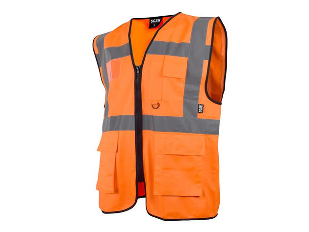 SCAHVUWLO - Hi-Vis Utility Orange Waistcoat - L (44in)
