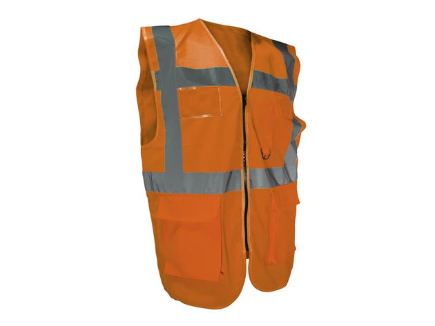 SCAHVUWMO - Hi-Vis Utility Orange Waistcoat - M (41in)