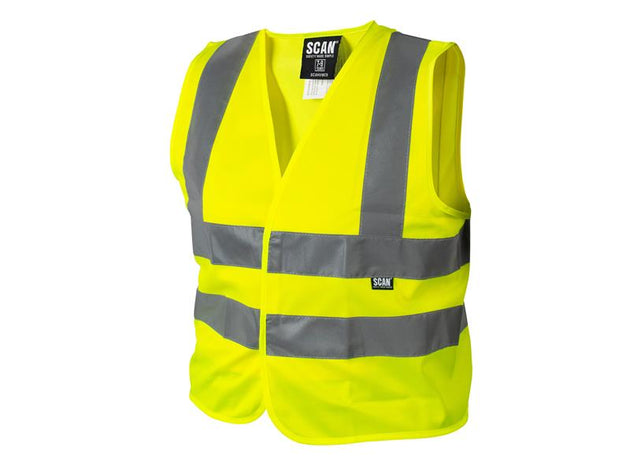 SCAHVWC9 - Hi-Vis Waistcoat Yellow - Child 7-9