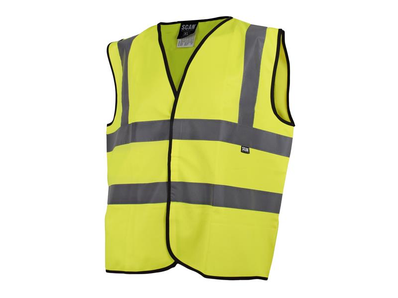 SCAHVWL - Hi-Vis Yellow Waistcoat - L (44in)