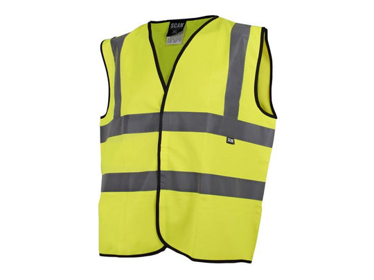SCAHVWL - Hi-Vis Yellow Waistcoat - L (44in)