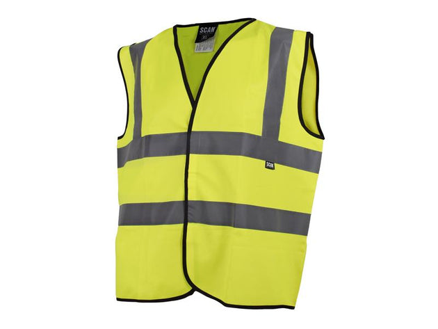 SCAHVWL - Hi-Vis Yellow Waistcoat - L (44in)