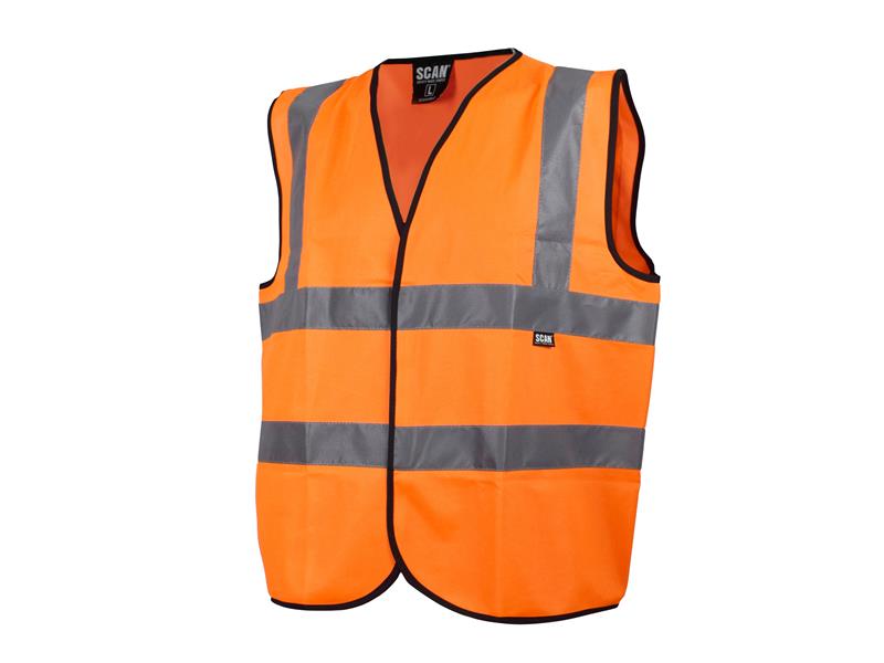 SCAHVWLO - Hi-Vis Orange Waistcoat - L (44in)