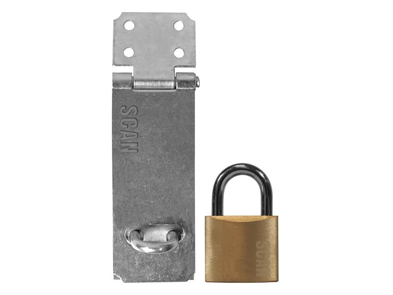 SCAPHSGP117 - Hasp and Staple 117mm + 40mm Padlock