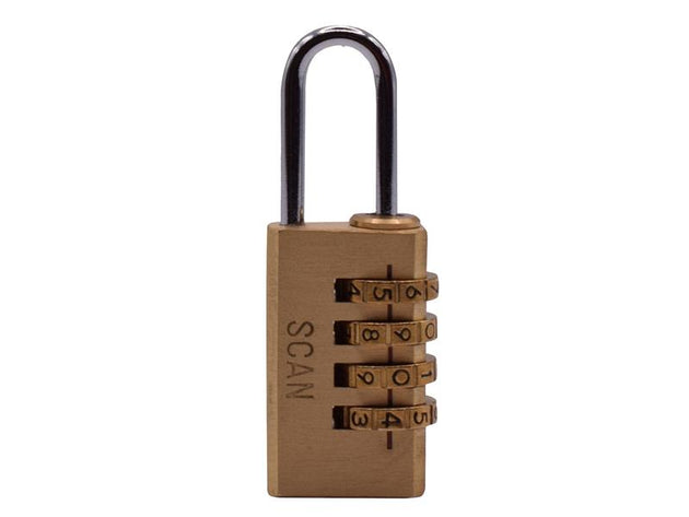 SCAPLB20COM - Brass Combination Padlock 20mm