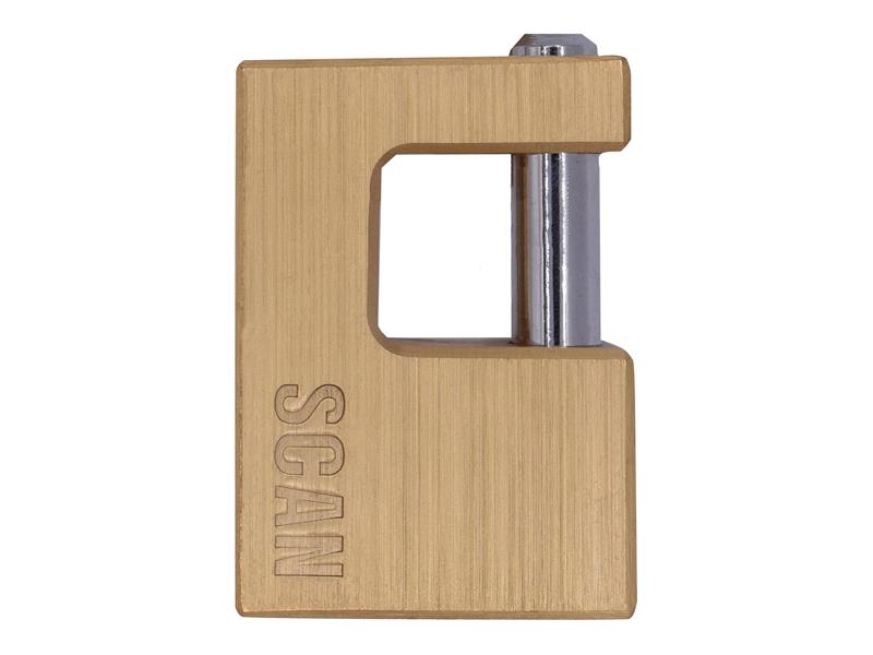 SCAPLB60SHUT - Brass Shutter Padlock 60mm