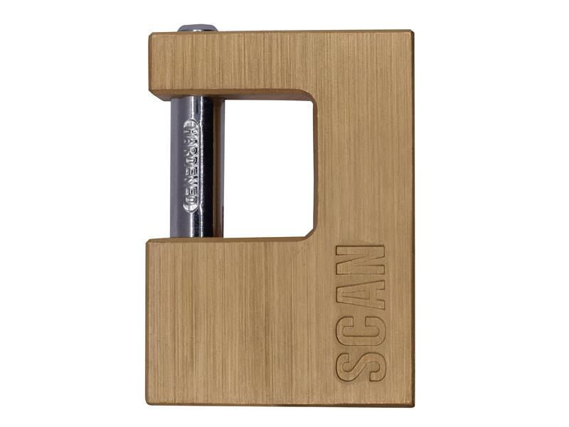 SCAPLB80SHUT - Brass Padlock Shutter 80mm