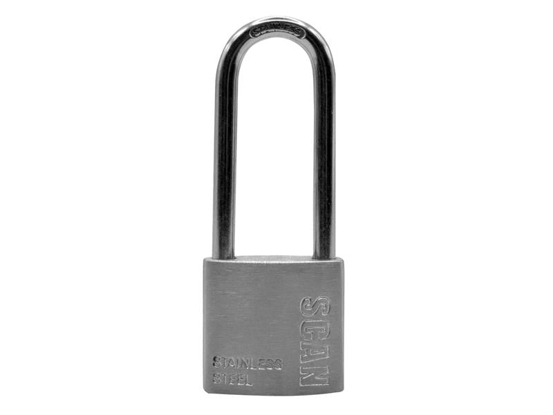 SCAPLSS32LS - Stainless Steel Padlock 32mm Long Shackle