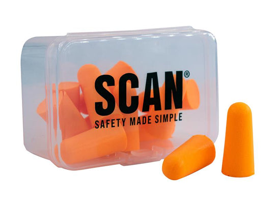SCAPPEEARPL - Tapered Foam Earplugs (6 Pairs)