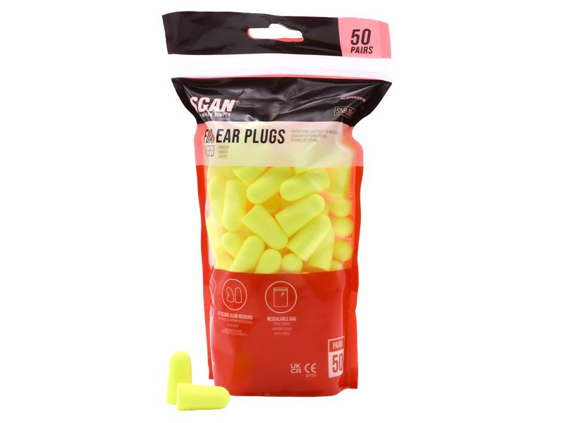 SCAPPEEP50 - Foam Ear Plugs - 50 Pairs