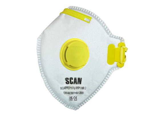 SCAPPEP1FFVB - Fold Flat Valved Disposable Mask FFP1 (Pack of 10)