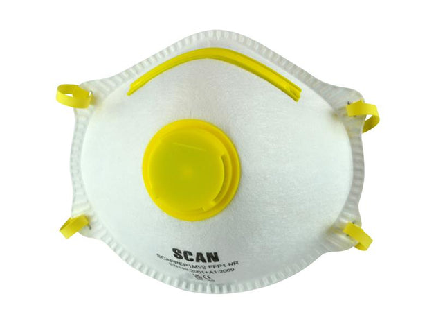 SCAPPEP1MVB - Moulded Disposable Mask Valved FFP1 Protection (Box 10)