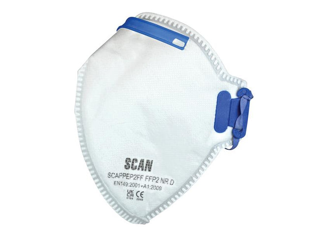 SCAPPEP2FF - Fold Flat Disposable Mask FFP2 Protection (Pack 3)