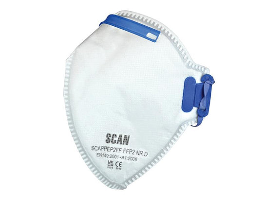 SCAPPEP2FFB - Fold Flat Disposable Mask FFP2 Protection (Pack 20)