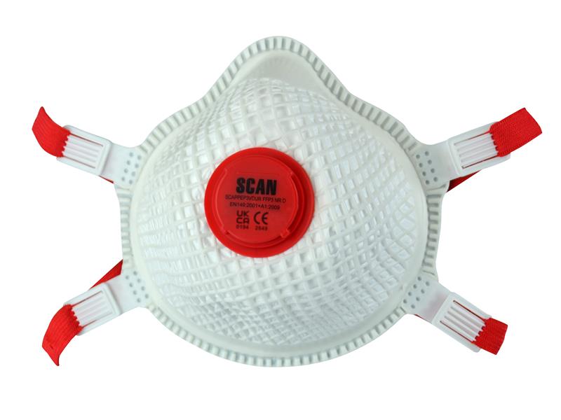 SCAPPEP3VDUR - Moulded Valved Masks FFP3 with Mesh (Pack 2)