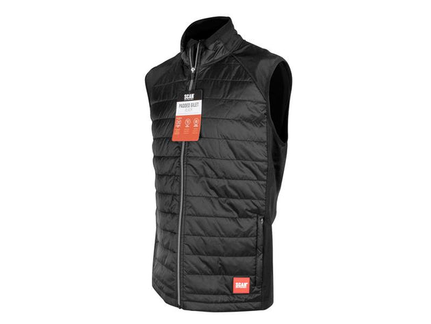 SCAWWGILETM - Padded Gilet with Stretch Back - M