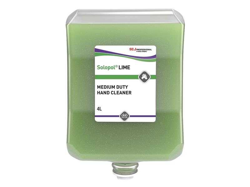 SCJLIM4LTR - Solopol® Lime Medium/Heavy-Duty Hand Wash Cartridge 4 litre