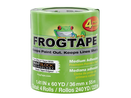 SHU240660 - FrogTape® Multi-Surface Masking Tape 36mm x 55m (4 Pack)