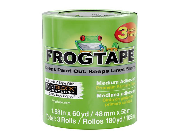 SHU240661 - FrogTape® Multi-Surface Masking Tape 48mm x 55m (3 Pack)