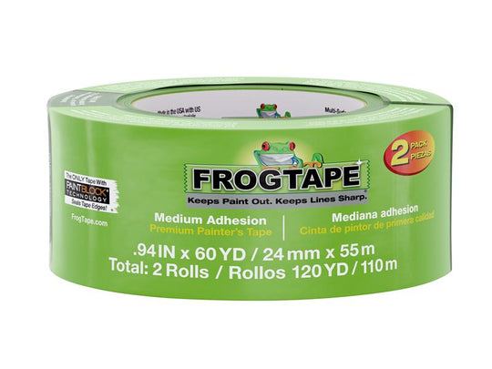 SHU242867 - FrogTape® Multi-Surface Masking Tape 24mm x 55m (2 Pack)