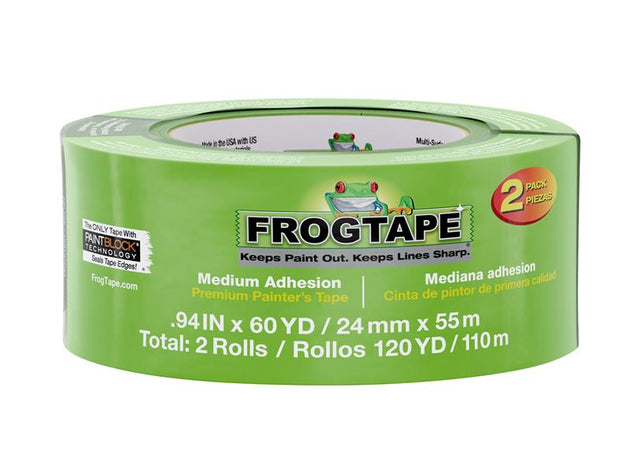 SHU242867 - FrogTape® Multi-Surface Masking Tape 24mm x 55m (2 Pack)