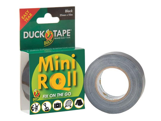 SHUDTMINI - Duck Tape® Mini Roll 25mm x 10m Black