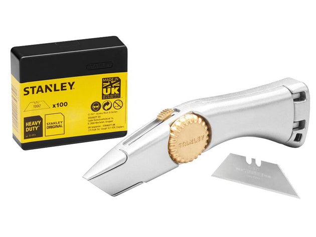 STA010122 - Retractable Blade Heavy-Duty Titan Trimming Knife & 100 Blades