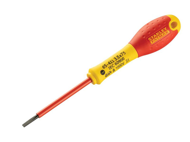 STA065411 - FatMax® VDE Insulated Screwdriver Parallel Tip 3.5 x 75mm