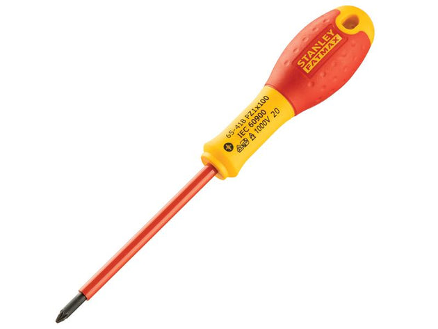 STA065418 - FatMax® VDE Insulated Screwdriver Pozidriv Tip PZ1 x 100mm